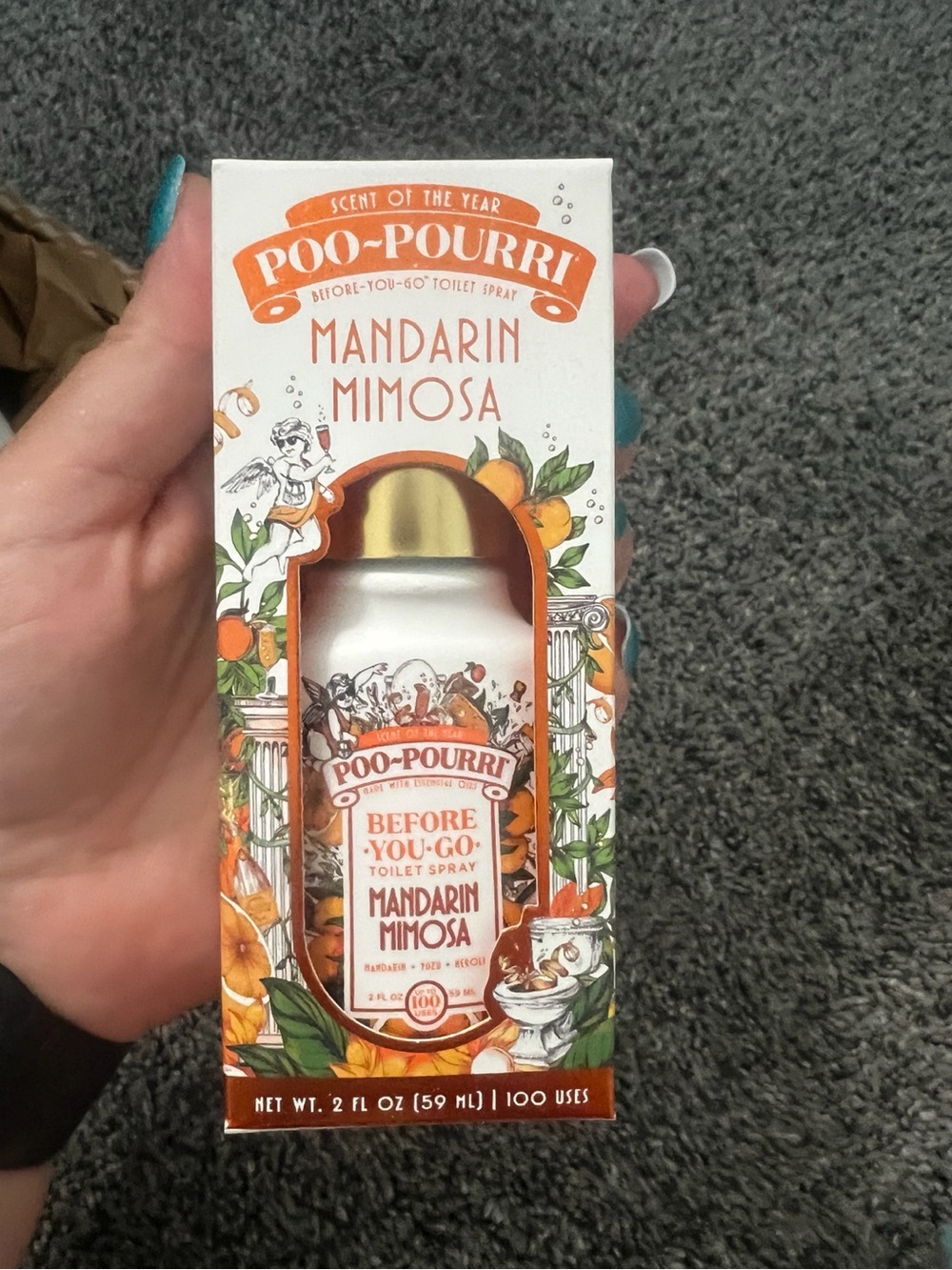 Poo~Pourri Mandarin Mimosa 2 oz Toilet Spray NWT Scent of the Year